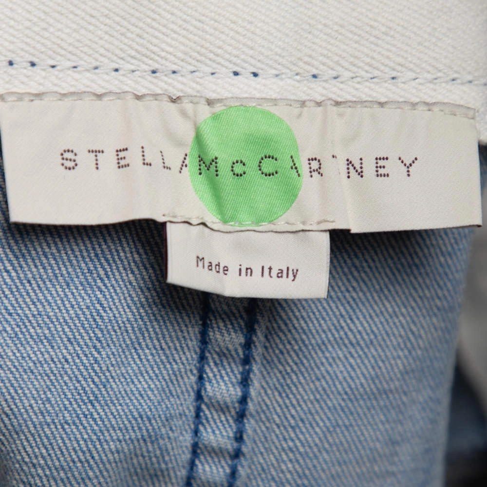 Stella McCartney Blue Denim Button Front Short Skirt M For Women 7 Stella McCartney Blue Denim Button Front Short Skirt M For Women - Image 5