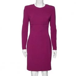 Stella McCartney Purple Crepe Cut Out Detail Mini Dress M For Women
