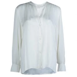 Stella McCartney Cream Long Sleeve Blouse M For Women