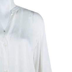 Stella McCartney Cream Long Sleeve Blouse M For Women -Stella McCartney Sales luxury women stella mccartney used clothes p61852 004