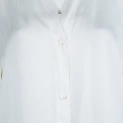 Stella McCartney Cream Long Sleeve Blouse M For Women -Stella McCartney Sales luxury women stella mccartney used clothes p61852 008