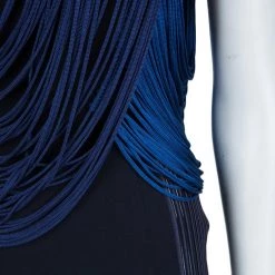 Stella McCartney Blue And Black Ombre Fringed Dress S For Women 20 Stella McCartney Blue And Black Ombre Fringed Dress S For Women -Stella McCartney Sales luxury women stella mccartney used clothes p62390 007