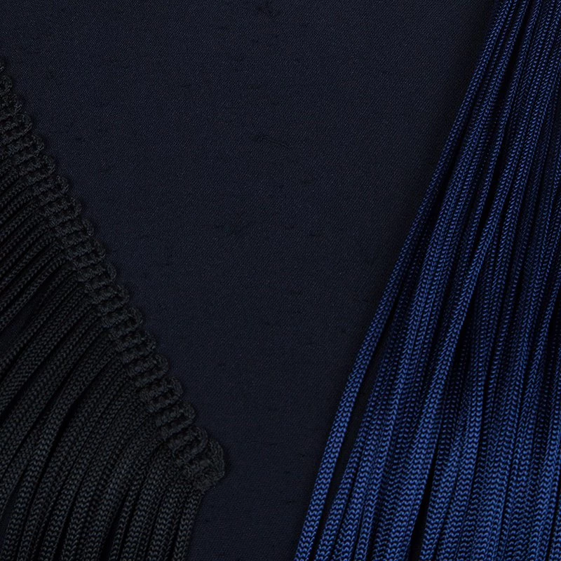 Stella McCartney Blue And Black Ombre Fringed Dress S For Women 10 Stella McCartney Blue And Black Ombre Fringed Dress S For Women - Image 8