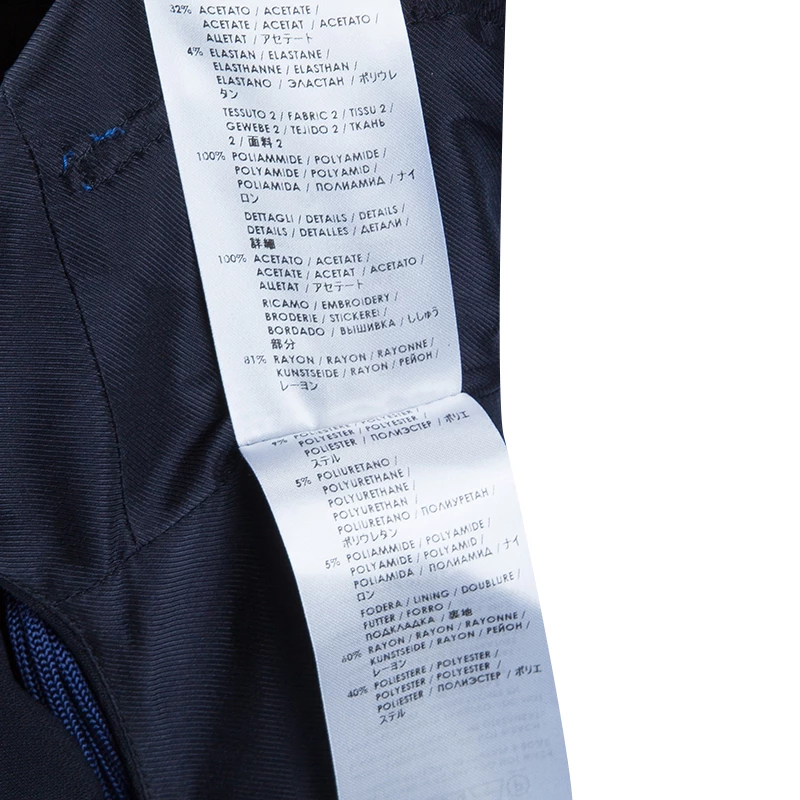 Stella McCartney Blue And Black Ombre Fringed Dress S For Women 14 Stella McCartney Blue And Black Ombre Fringed Dress S For Women - Image 12