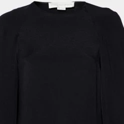 Stella McCartney Black Crepe Cape Back Jumpsuit S For Women -Stella McCartney Sales luxury women stella mccartney used clothes p624736 002