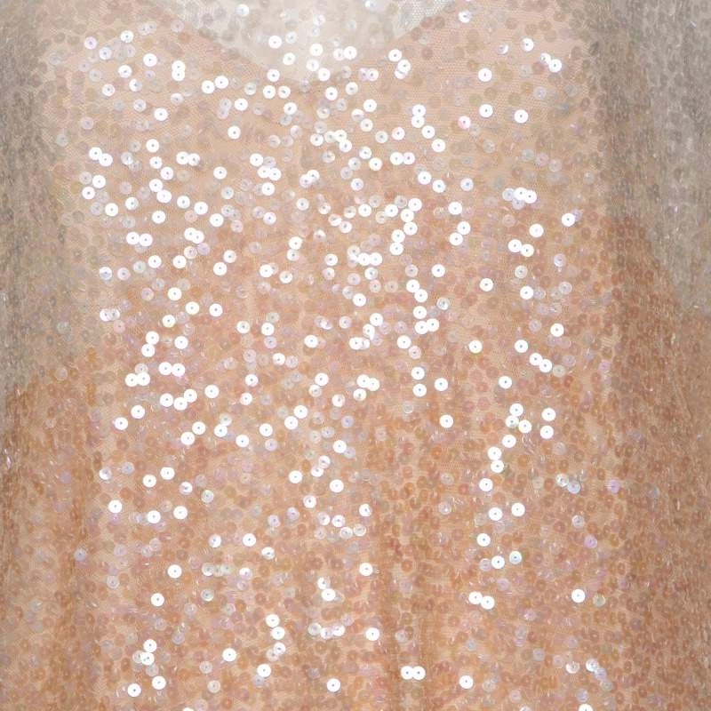 Stella McCartney Beige Ombre Sequin Embellished Tulle Short Dress M For Women 5 Stella McCartney Beige Ombre Sequin Embellished Tulle Short Dress M For Women - Image 3