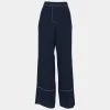 Stella McCartney Navy Blue Silk Straight Leg Pants M For Women -Stella McCartney Sales luxury women stella mccartney used clothes p629769 006