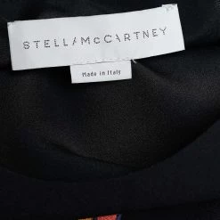 Stella McCartney Black Crepe Patch Detail Long Sleeve Top S For Women -Stella McCartney Sales luxury women stella mccartney used clothes p631610 003