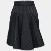 Stella McCartney Black Cotton Striped Flared Mini Skirt S For Women -Stella McCartney Sales luxury women stella mccartney used clothes p632794 001