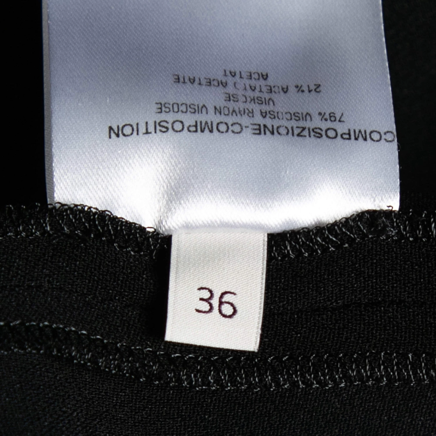 Stella McCartney Black And White Crepe Sleeveless Flared Hem Dress XS For Women 7 Stella McCartney Black And White Crepe Sleeveless Flared Hem Dress XS For Women - Image 5