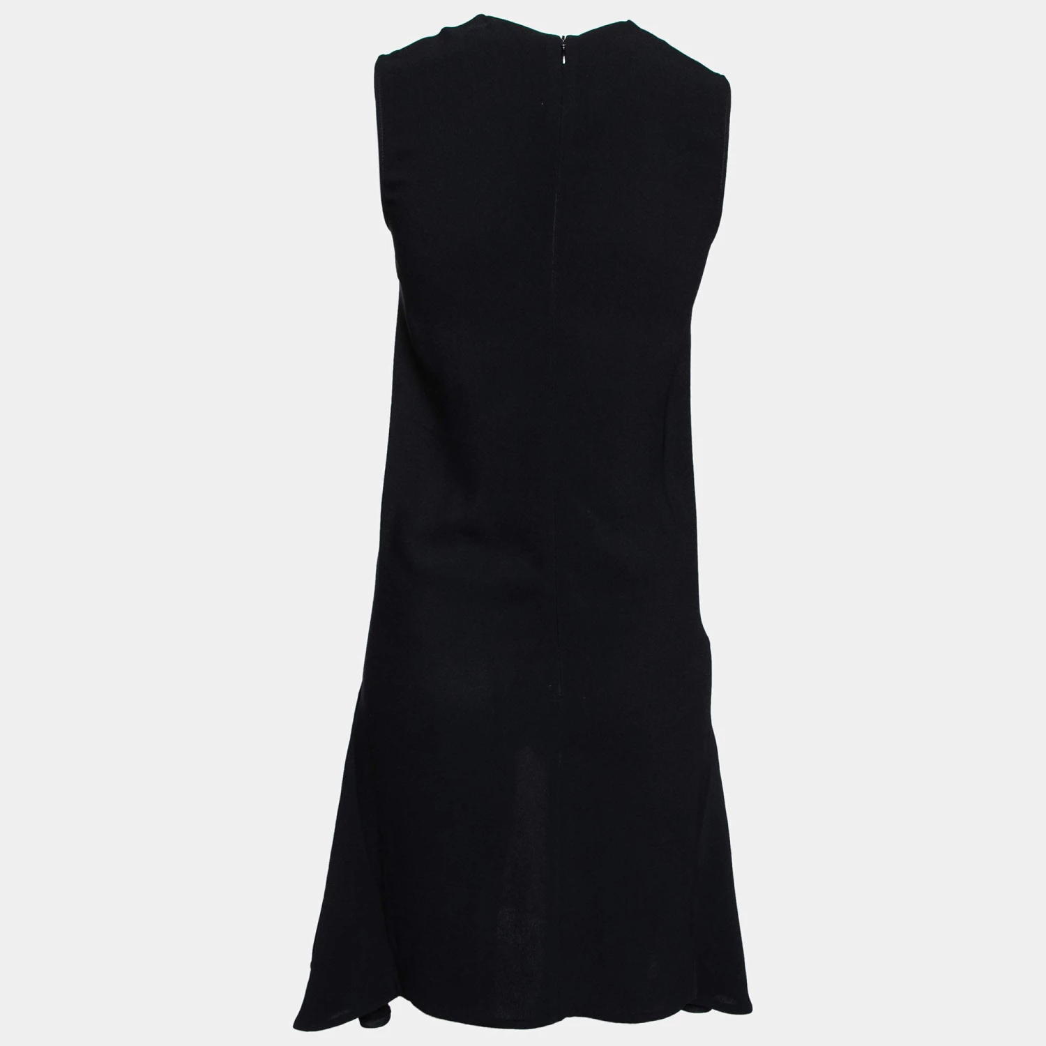 Stella McCartney Black And White Crepe Sleeveless Flared Hem Dress XS For Women 4 Stella McCartney Black And White Crepe Sleeveless Flared Hem Dress XS For Women - Image 2