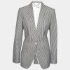 Stella McCartney White And Black Cotton Striped Blazer M For Women -Stella McCartney Sales luxury women stella mccartney used clothes p634319 001