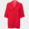 Stella McCartney Red Silk Front Pocket Shirt M For Women -Stella McCartney Sales luxury women stella mccartney used clothes p634350 001
