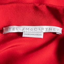 Stella McCartney Red Silk Front Pocket Shirt M For Women -Stella McCartney Sales luxury women stella mccartney used clothes p634350 002