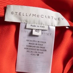Stella McCartney Red Crepe Embroidered Lace Panel Strapless Maxi Dress S For Women -Stella McCartney Sales luxury women stella mccartney used clothes p635153 004