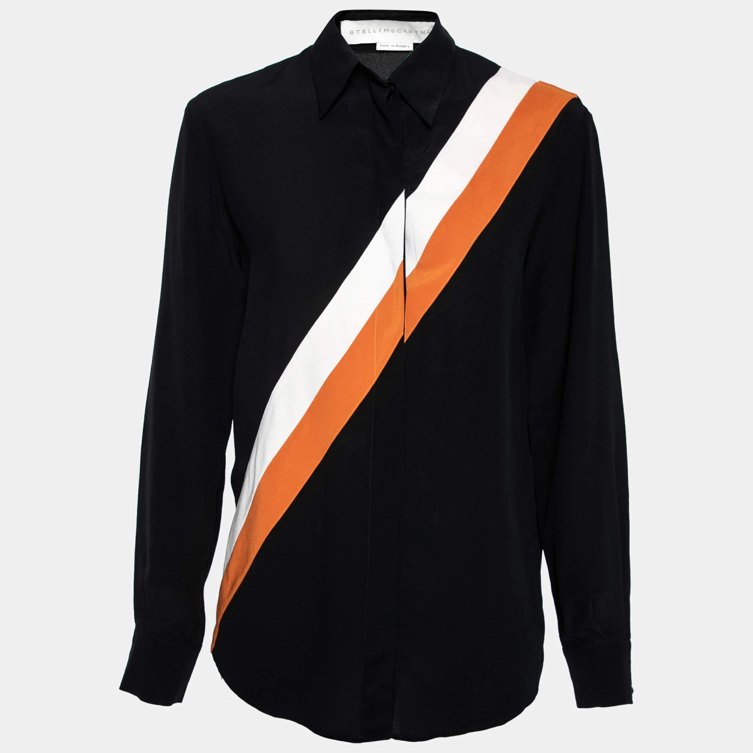 Stella McCartney Black Silk Odette Shirt S For Women 3 Stella McCartney Black Silk Odette Shirt S For Women