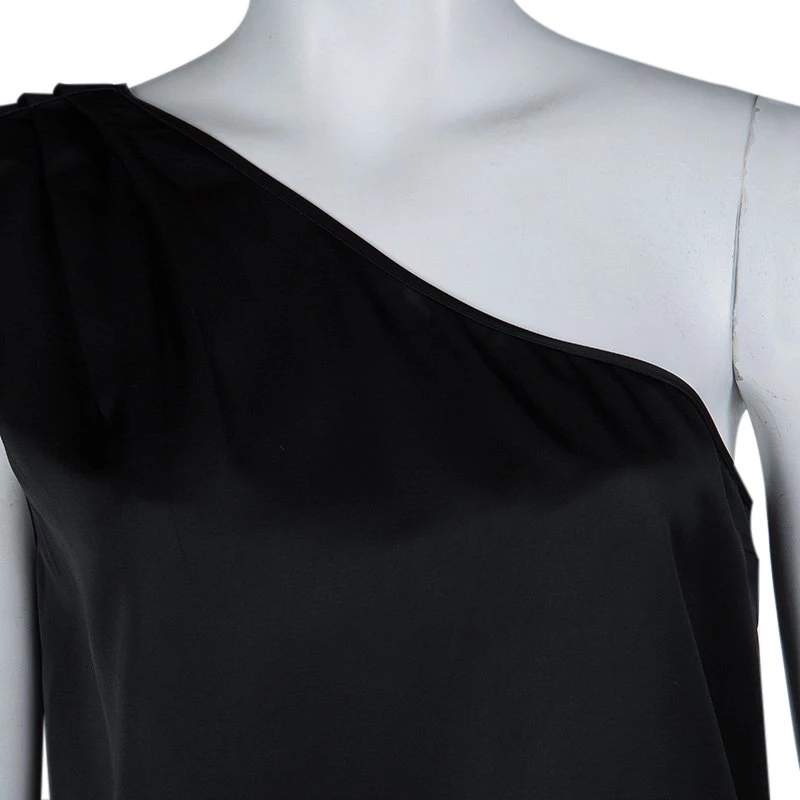 Stella McCartney Black One Shoulder Dress M For Women 6 Stella McCartney Black One Shoulder Dress M For Women - Image 4