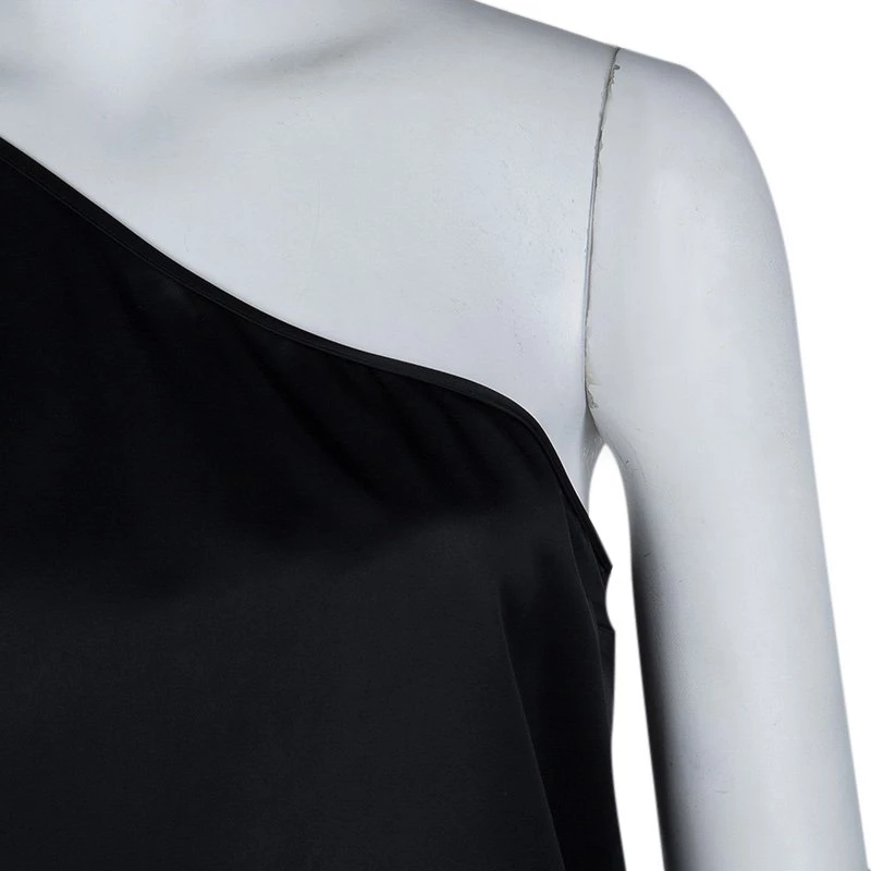 Stella McCartney Black One Shoulder Dress M For Women 8 Stella McCartney Black One Shoulder Dress M For Women - Image 6