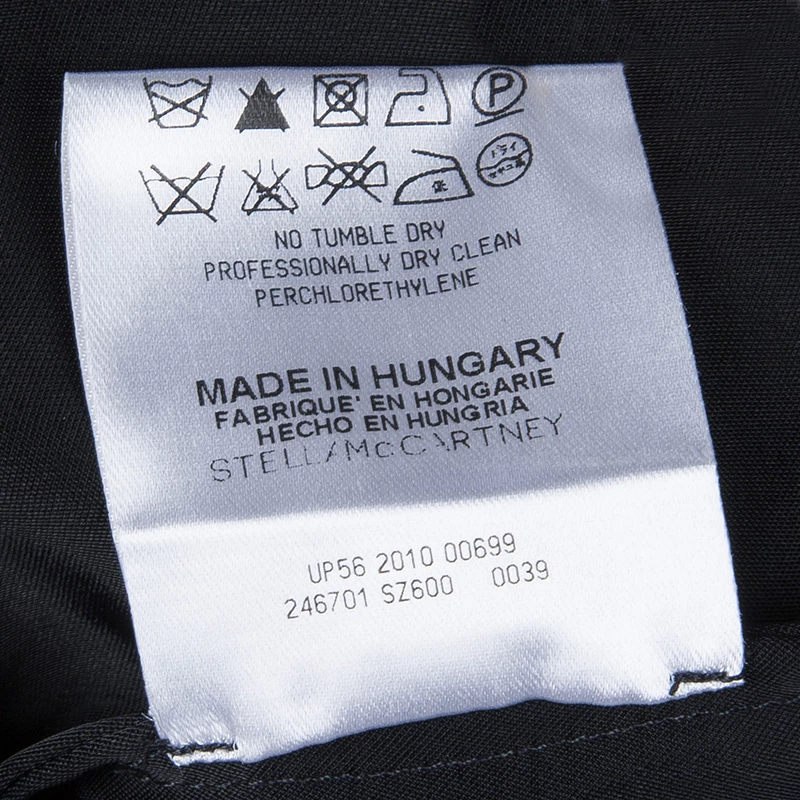 Stella McCartney Black One Shoulder Dress M For Women 14 Stella McCartney Black One Shoulder Dress M For Women - Image 12