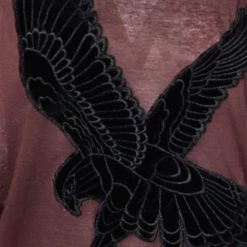 Stella McCartney Brown Cotton Eagle Embroidered Blouse M For Women -Stella McCartney Sales luxury women stella mccartney used clothes p639395 005