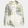 Stella McCartney Cream Printed Cotton Jay Landscape Hooded Jacket M For Women