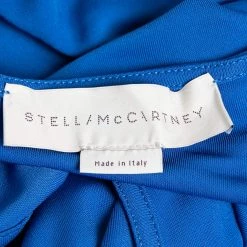 Stella McCartney Blue Jersey Draped Front Maxi Dress S For Women -Stella McCartney Sales luxury women stella mccartney used clothes p643169 005