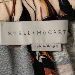 Stella McCartney Multicolor Printed Crepe Rib Knit Trimmed Joey Trousers L For Women -Stella McCartney Sales luxury women stella mccartney used clothes p645555 002