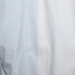 Stella McCartney White Striped Cotton Contrast Rib Knit Trim Shirt M For Women -Stella McCartney Sales luxury women stella mccartney used clothes p645585 004