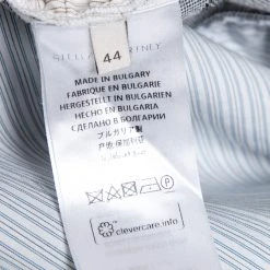 Stella McCartney White Striped Cotton Contrast Rib Knit Trim Shirt M For Women -Stella McCartney Sales luxury women stella mccartney used clothes p645585 006