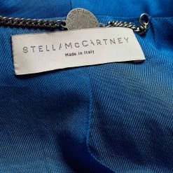 Stella McCartney Blue Wool Silk Mid-Length Blazer M For Women -Stella McCartney Sales luxury women stella mccartney used clothes p653562 005