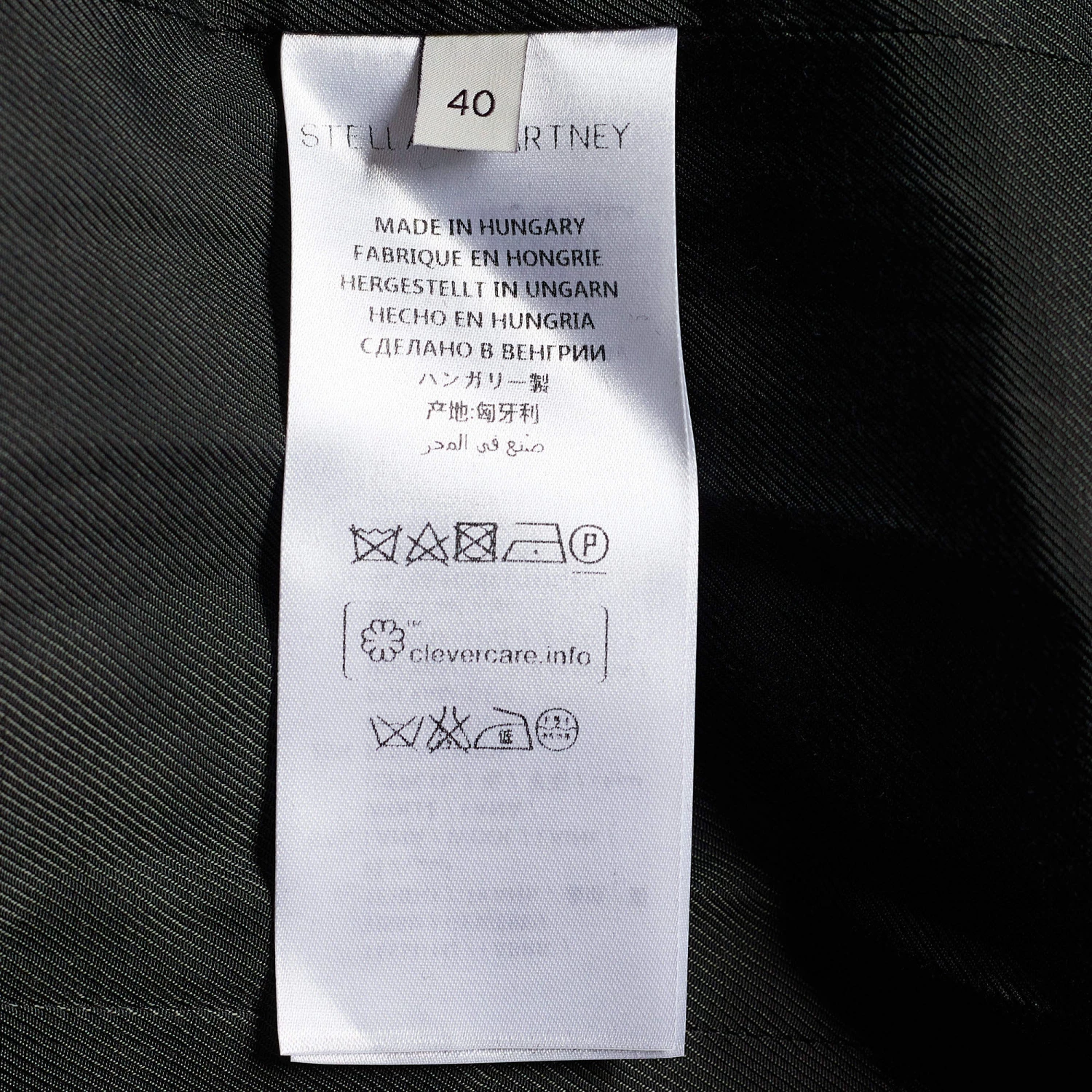 Stella McCartney Brown & Black Striped Wool Double Breasted Coat S For Women 7 Stella McCartney Brown & Black Striped Wool Double Breasted Coat S For Women - Image 5