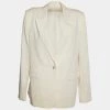 Stella McCartney Cream Wool Single Breasted Blazer M For Women -Stella McCartney Sales luxury women stella mccartney used clothes p654323 001