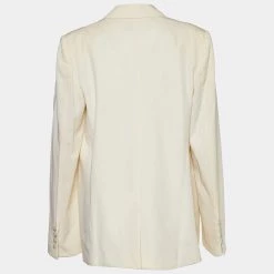 Stella McCartney Cream Wool Single Breasted Blazer M For Women -Stella McCartney Sales luxury women stella mccartney used clothes p654323 003
