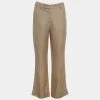 Stella McCartney Beige Cuffed Hem Trousers M For Women -Stella McCartney Sales luxury women stella mccartney used clothes p664385 002