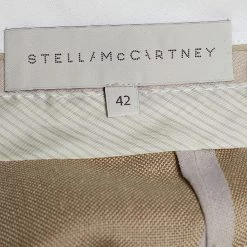 Stella McCartney Beige Cuffed Hem Trousers M For Women -Stella McCartney Sales luxury women stella mccartney used clothes p664385 005