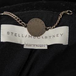 Stella McCartney Black Wool Chain Embellished Coat L For Women 13 Stella McCartney Black Wool Chain Embellished Coat L For Women -Stella McCartney Sales luxury women stella mccartney used clothes p670006 005