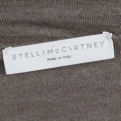 Stella Mccartney Brown Cashmere Draped Collar Buttondown Cardigan M For Women -Stella McCartney Sales luxury women stella mccartney used clothes p67075 006