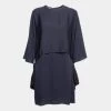 Stella McCartney Navy Blue Crepe Tiered Dress M For Women -Stella McCartney Sales luxury women stella mccartney used clothes p671138 001