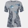 Stella McCartney Grey Shark Print Melange Cotton Crew Neck T-Shirt M For Women 2 Stella McCartney Grey Shark Print Melange Cotton Crew Neck T-Shirt M For Women -Stella McCartney Sales luxury women stella mccartney used clothes p678009 002