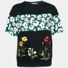 Stella McCartney Black Floral Print & Embroidered Top S For Women -Stella McCartney Sales luxury women stella mccartney used clothes p682545 001
