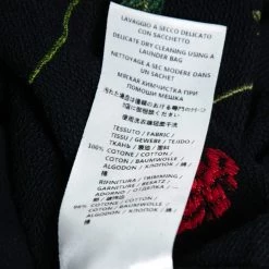 Stella McCartney Black Floral Print & Embroidered Top S For Women -Stella McCartney Sales luxury women stella mccartney used clothes p682545 008