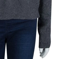 Stella McCartney Grey Wool Zip Detail Crew Neck Sweater M For Women -Stella McCartney Sales luxury women stella mccartney used clothes p68912 0005