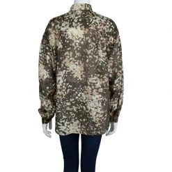 Stella McCartney Camouflage Print Button Down Silk Shirt M For Women 10 Stella McCartney Camouflage Print Button Down Silk Shirt M For Women -Stella McCartney Sales luxury women stella mccartney used clothes p70270 003