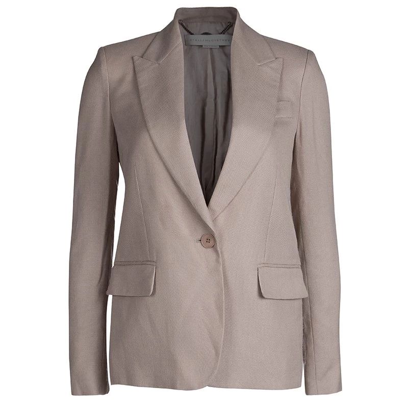 Stella McCartney Stella Mc Cartney Beige Tailored Blazer S For Women 3 Stella McCartney Stella Mc Cartney Beige Tailored Blazer S For Women