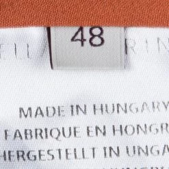 Stella McCartney Brick Orange Long Sleeve Silk Blouse L For Women -Stella McCartney Sales luxury women stella mccartney used clothes p79509 006