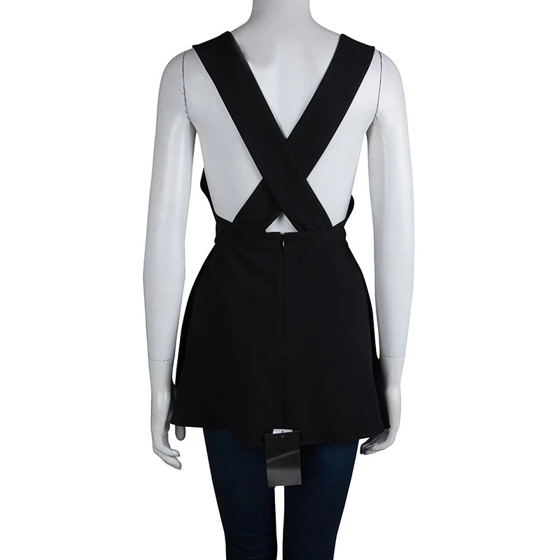 Stella McCartney Cross Back Black Top M For Women 5 Stella McCartney Cross Back Black Top M For Women - Image 3