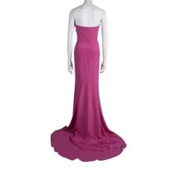 Stella McCartney Pink Silk Strapless Reese Gown L For Women 11 Stella McCartney Pink Silk Strapless Reese Gown L For Women -Stella McCartney Sales luxury women stella mccartney used clothes p82678 003