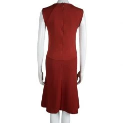 Stella Mccartney Red Knit Paneled Sleeveless Dress M For Women -Stella McCartney Sales luxury women stella mccartney used clothes p86376 003
