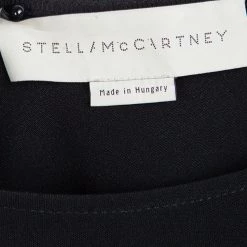 Stella McCartney Black Ruffle Bottom Long Sleeve Top S For Women -Stella McCartney Sales luxury women stella mccartney used clothes p96942 005