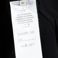 Stella McCartney Black Ruffle Bottom Long Sleeve Top S For Women -Stella McCartney Sales luxury women stella mccartney used clothes p96942 006